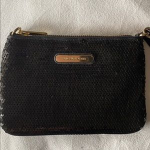 Michael Kors Black Sequined Wristlet.